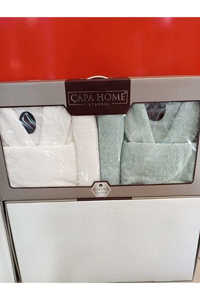 Çapa Home 6 Pieces Cotton Daily Gift Duck Luxury Special Series Bathrobe Set