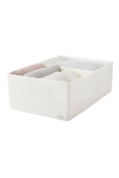 IKEA Bölmeli Kutu 34x51x18 Cm Kumaş:%100 Polyester Panel: Polipropilen Plastik