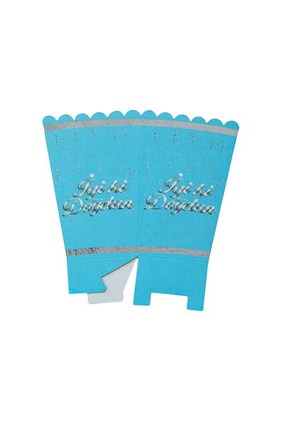 Aksesuar Happy Birthday Blue Corn Box (Happy Birthday Blue Popcorn) 8Pcs