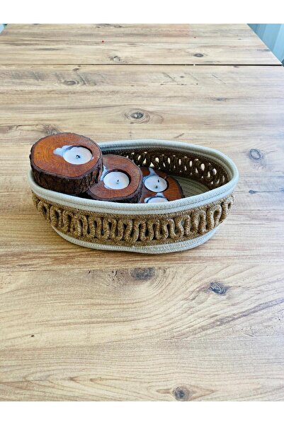 my doğa store Wicker and Jute Bread Basket - In-Cabinet Organizer, Storage Ba...