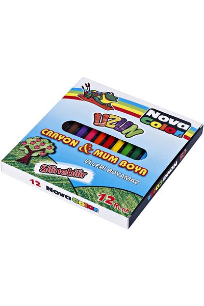 Nova Color 12 Color Dry Pastel Crayon Long Pack Set