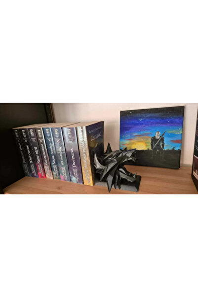 Miralux منظم الكتب المزخرف The Witcher - دعم الكتب - حامل الكتب
