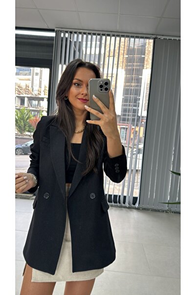 caddstore Черно блейзър яке Foo - стилен дизайн