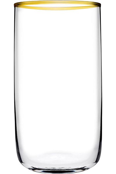 Paşabahçe Golden Touch Transparent Soft Drink Cup - 6 Pieces 365 Cc