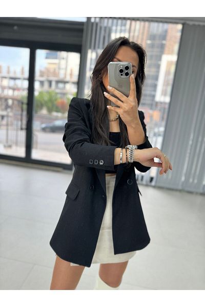 caddstore Μπουφάν Foo Black Blazer - Κομψό σχέδιο