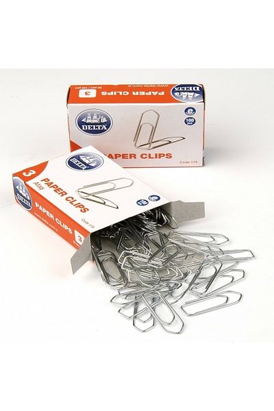 Delta 30 Mm Paper Clip No:3 Pentagonal 175 - Pack of 10