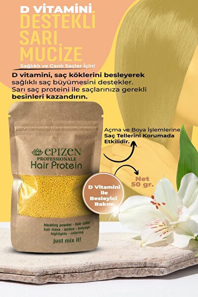 EPİZEN Ekstra D Vitaminli Saç Bakım Proteini Limon Kokulu - Yıpranmalara Karş...