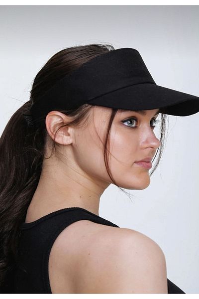 EKstore Unisex UV Protective Visor Cap Visor Tennis Hat Black