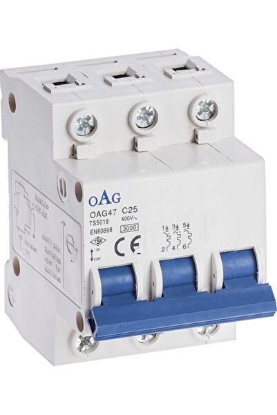 Oag 3 X 32 A 3 Kutuplu 3ka 32 Amper Otomatik Grup Sigorta