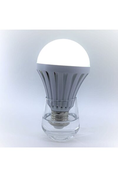 VİE Şarjlı Led Ampul 9w E27 Duy Beyaz