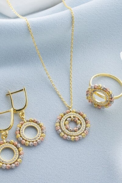 Silvano Jewelry 925 Ayar Gümüş Dorika Takı Seti