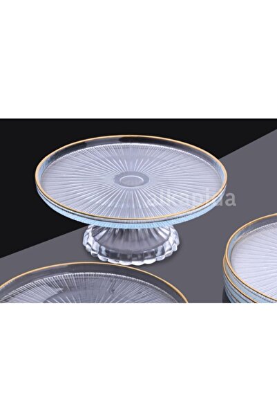 ZAVİ HOME Ayaklı Kek, Kurabiye, Pasta Tabağı Şekerlik Sunumluk Servis Sunum S...