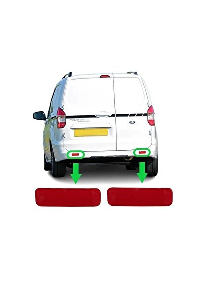 CMEPARTS Ford Transit Courier  2014 -2020 Uyumlu Arka Tampon Reflektörü Sağ-sol 2 Adet