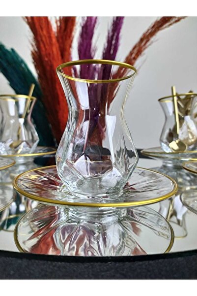 PLT Design Lav Gilded Alya Tea Set 12 Pieces for 6 People