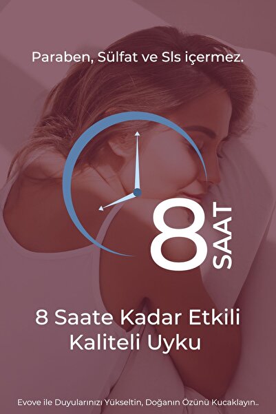 Evove Cosmetics 250 ML Bebek Pudrası Uyku ve Yastık Spreyi Rahatlatıcı Uyku Ve Dinlenme Sleep And Pillow Spray