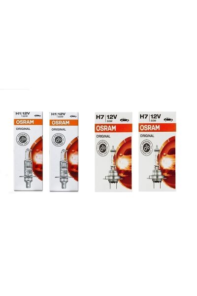 Osram Fiat Uzun Kısa Far Ampul Takımı H1-H7