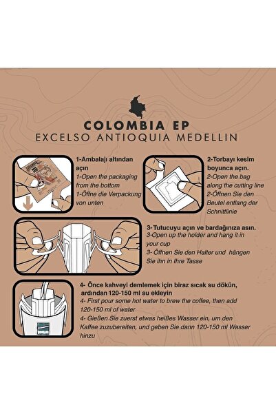 Schiller Aç Demle Iç Colombia Ep Excelso Antioquia Medellin 10'lu Filtre Kahve