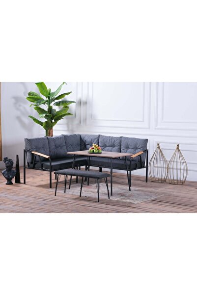 Pimango Carolina Pimango Pi Angel Bahçe Ve Balkon Köşe Oturma Takımı, Masalı ...
