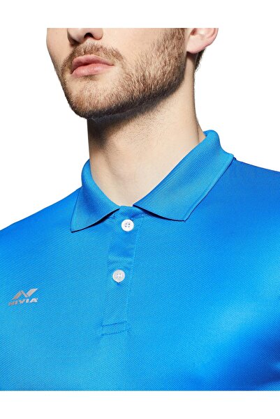 Nivia 2350-10 Polyester Polo T-Shirt,Medium (Aqua Blue)
