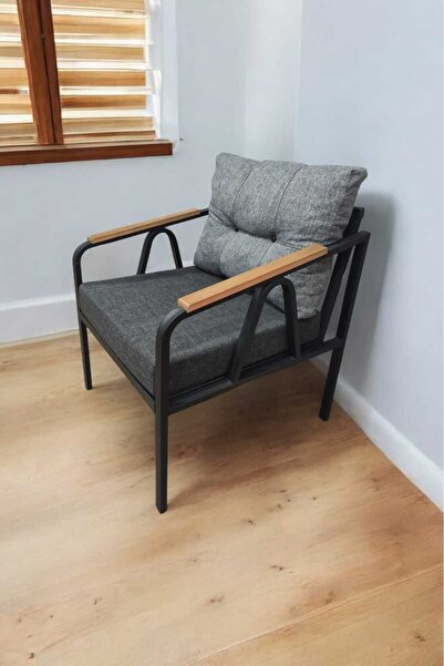 Pimango Pi Angel Demonte Metal Tekli Bahçe Mobilyası, Gri-antrasit, 60x60 Cm