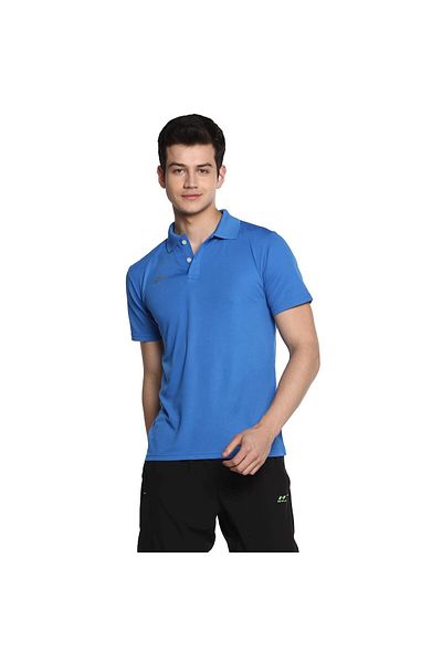 Nivia RAY Polo-5 T-Shirt Men's, Indigo Blue, XL