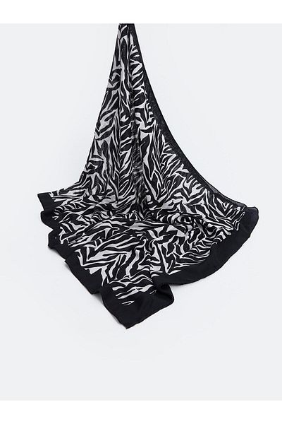 LC Waikiki ACCESORII LCW - Şal de damă cu imprimeu negru