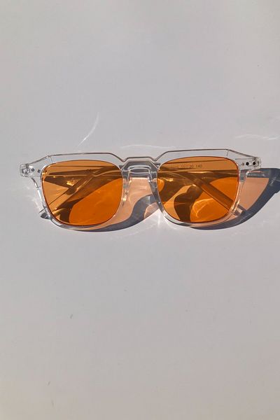 DSN Delta Unisex Sunglasses Transparent Frame