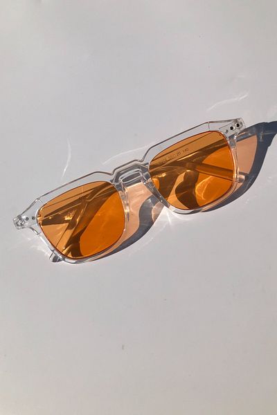 DSN Delta Unisex Sunglasses Transparent Frame