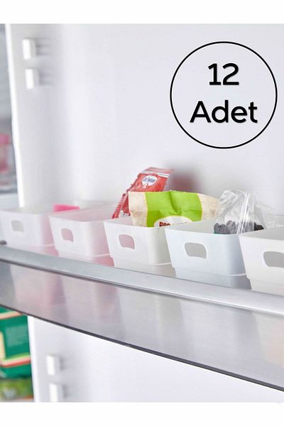 ARVALE 12 Pieces Refrigerator Door Organizer and Bathroom Organizer