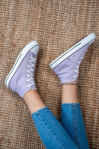 StWenn Long Lilac Linen Unisex Sneaker - Sports Shoes