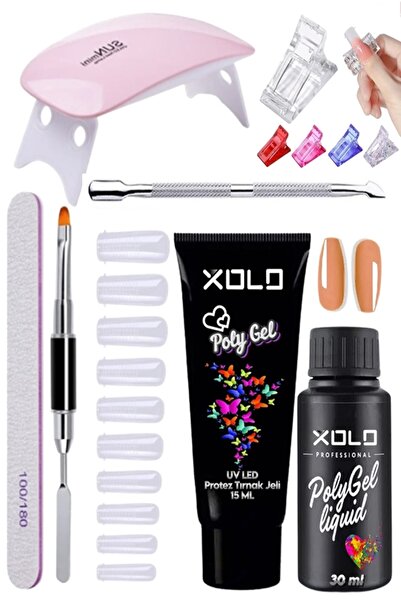 xolo 30 Parça Evde Polijel Kalıcı Oje Yapma Seti Fenomen Renkler Poligel Jel ...