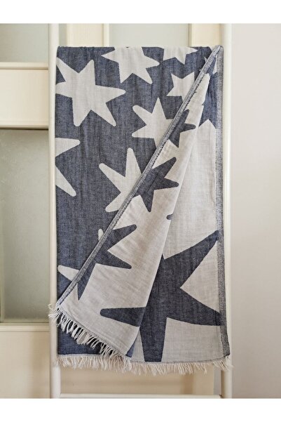 Melis Home Peshtemal, prosop de baie, prosop de plajă, denim stea cu două str...