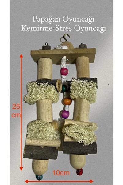 Paks Pet Papağan Stres Oyuncağı,Papağan Kemirme Oyuncağı,Doğal Kuş Oyuncağı,Ç...