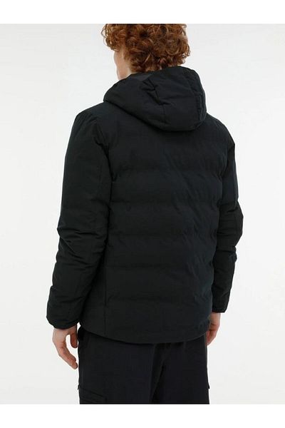 lumberjack Ανδρικό παλτό casual με κουκούλα 3W ML ACELIN COAT 3PR,ΜΑΥΡΟ 101398565