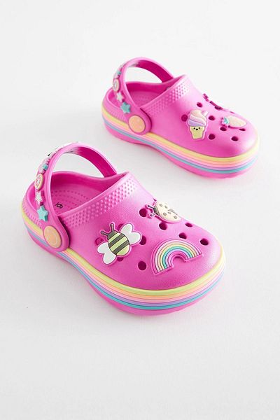 Next Baby Pink Character Detailed Non-Slip Sole Slippers ALY00640