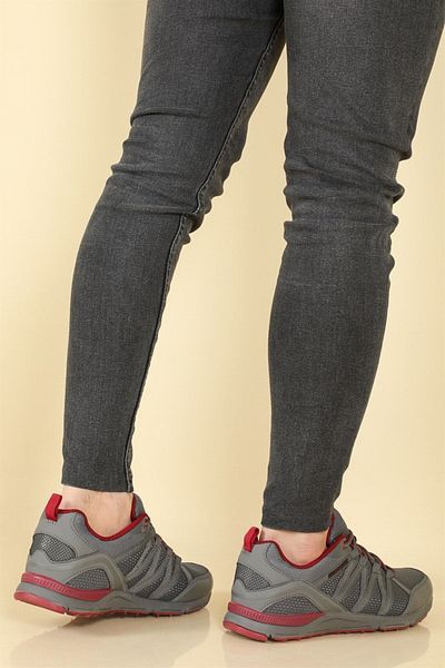 lumberjack Dora 3fx Lightweight Non-Slip Sole Lace-Up Men's Sneakers Smoked