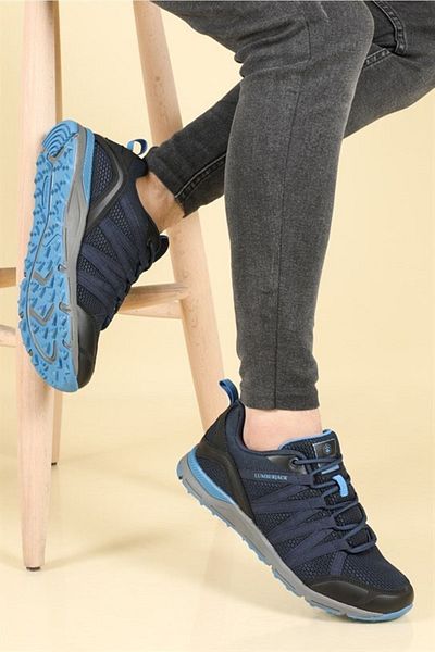 lumberjack Dora 3fx Lightweight Non-Slip Sole Lace-Up Men's Sneakers Navy