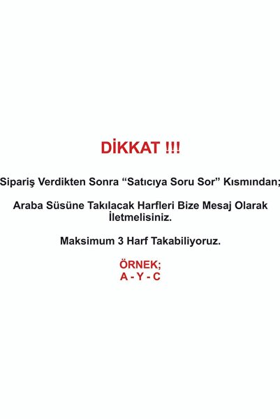 Ste Desing Kişiye Özel Kenarları Taşlı Ayetel Kürsi ve Arabaya Binince Okunan Dualı Araba Süsü