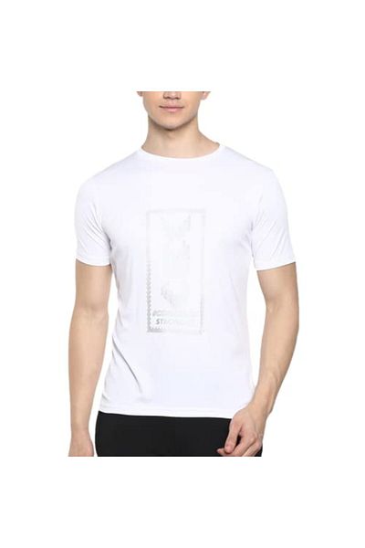 Nivia Nitro-8 T-shirt White Xxl – Lightweight, Sweat-wicking & Regular Fit Training Tee