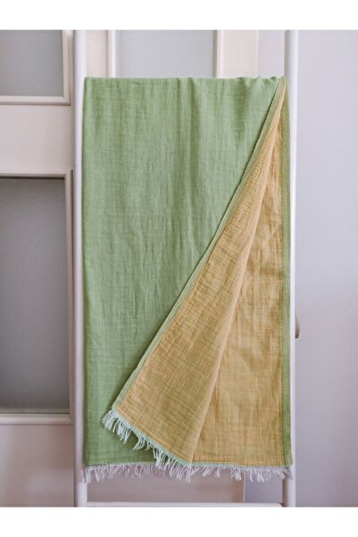 Melis Home Пештемаль, банний рушник, пляжний рушник, двошаровий прямий хакі