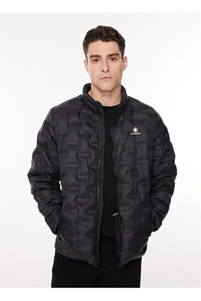 lumberjack Amott Siyah - Lacivert Erkek Şişme Kışlık Spor Mont