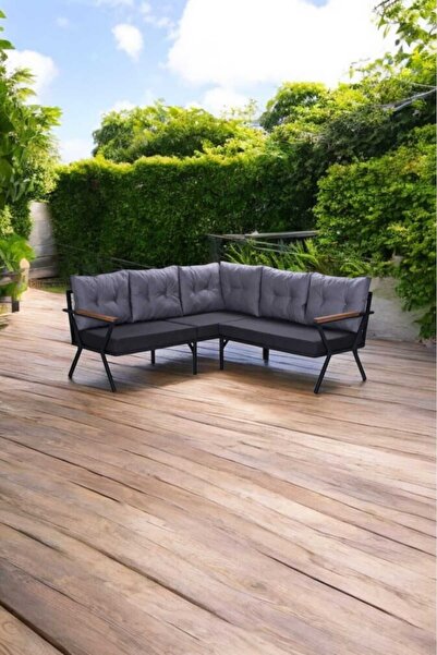 Pimango Carolina Pimango Pi Locca Demonte Metal Mutfak Köşe Takımı, 180x180 Cm