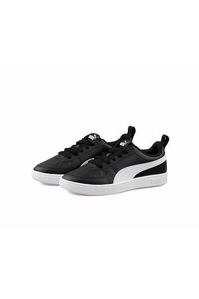 Puma Rıckıe Jr Black-white Casual Sneakers384311 Number 11/black White/36