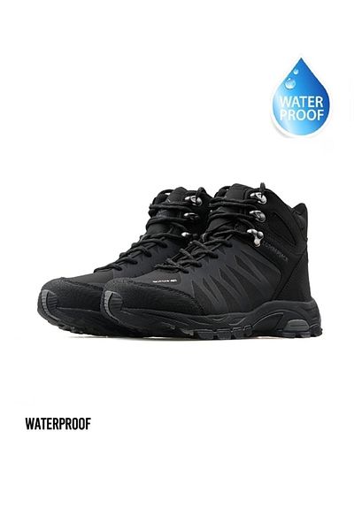 lumberjack 100420749   Andor Wmn Hi 9pr Αδιάβροχες Μαύρες Μαύρες Μπότες