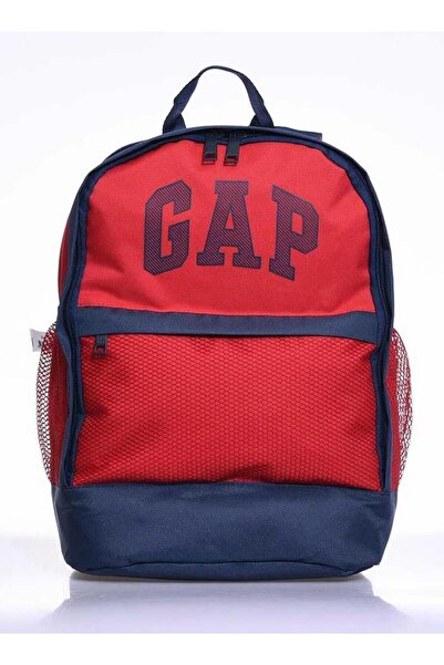 GAP I Chose I Bought Double Compartment Backpack Red Navy Blue 03500