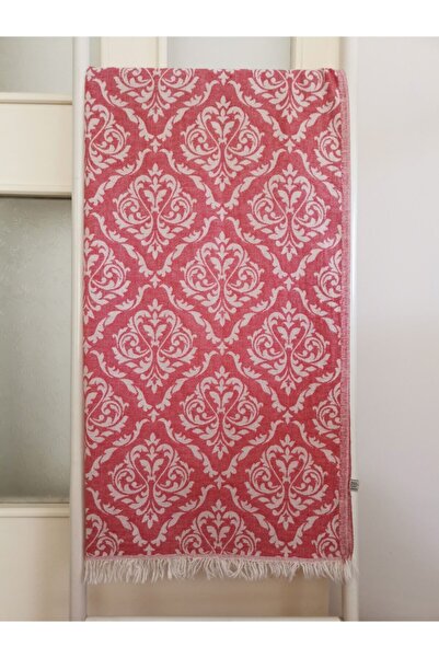 Melis Home Red Peshtemal, Bath Towel, Beach Towel, 100% Cotton Damask