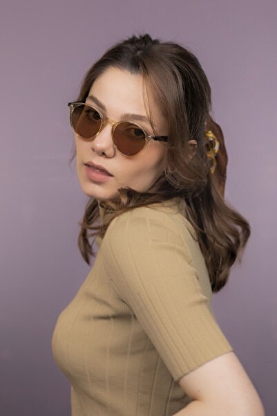 LUNOX Carlo Cream Unisex Sunglasses