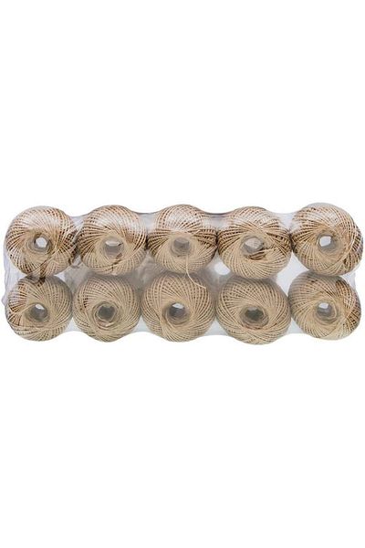 Ambarope 100 Meter Ball Thread - Jute, Straw and Whip Thread 10 Pieces 100 Grams