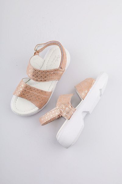 moon glow Sandale din piele pentru copii New Season - Sandale pentru copii ortopedice, ușoare
