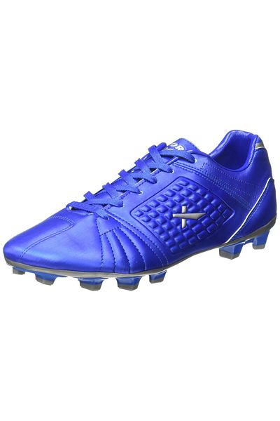 Vector X Velocity Football Shoes | Blue/Silver, 9 UK/ 10 US / 43EU | Polyurethane | Lace-Up